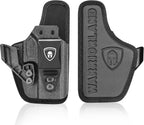 WARRIORLAND IWB Hybrid Holster for Glock 43X / 43X MOS / 43 / 48 MOS / G48 – Optic Cut, Right Hand, Adj. Height/Cant/Retention - WARRIORLAND