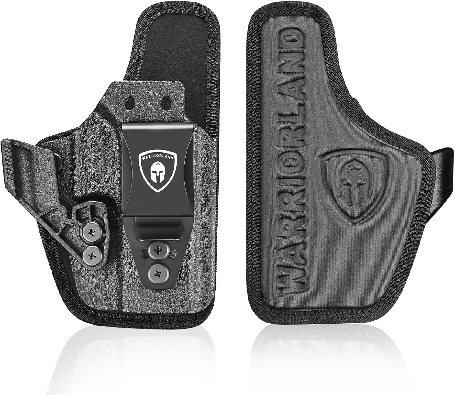 WARRIORLAND IWB Hybrid Holster for Glock 43X / 43X MOS / 43 / 48 MOS / G48 – Optic Cut, Right Hand, Adj. Height/Cant/Retention - WARRIORLAND