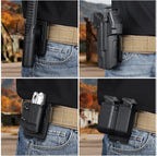 MOLLE Holster & Mag Pouch Adapter (3-Inch) - WARRIORLAND Heavy-Duty Tactical Clip for Holsters, Pouches, Taser X7/X26P, Sheaths & Backpacks, w/Mount Screw & Nut Kit, 1 Pack - WARRIORLAND