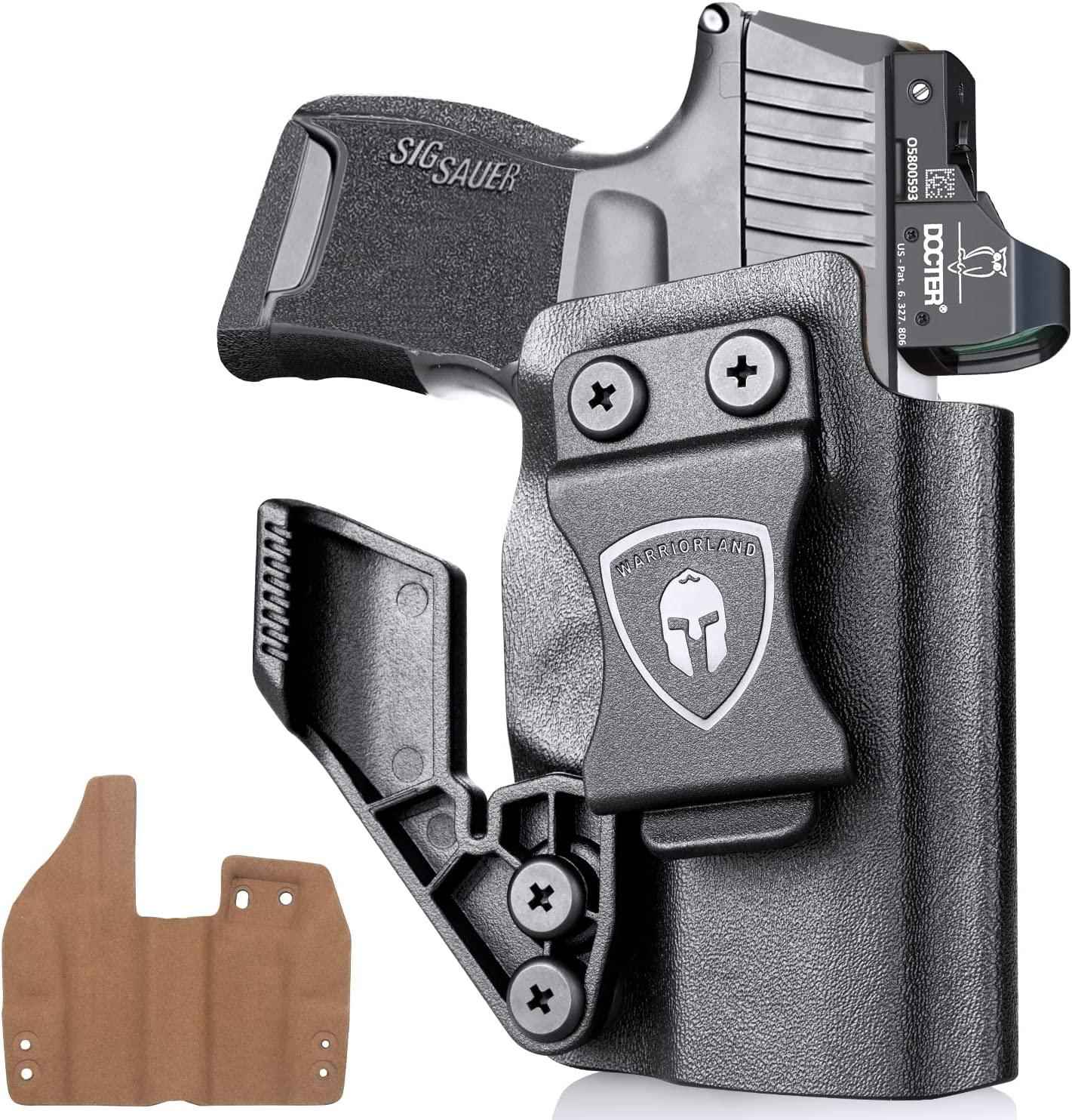 Sig Sauer P365 P365 XL P365 SAS P365X P365.380 ACP P365 ROSE.380 ACP Hybrid Kydex Leather Inside IWB Holster with Optics Cut & Claw, Right Hand | Warriorland