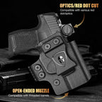 Sig P365 / P365X / P365 SAS IWB Kydex Holster w/Mini Claw - Appendix Concealed Carry, Adj. Cant & Retention, Audible Lock, Optics Cut Ready, Right Hand - WARRIORLAND