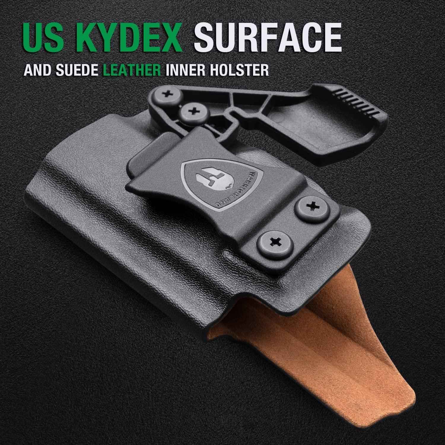 Sig Sauer P365 P365 XL P365 SAS P365X P365.380 ACP P365 ROSE.380 ACP Hybrid Kydex Leather Inside IWB Holster with Optics Cut & Claw, Right Hand | Warriorland