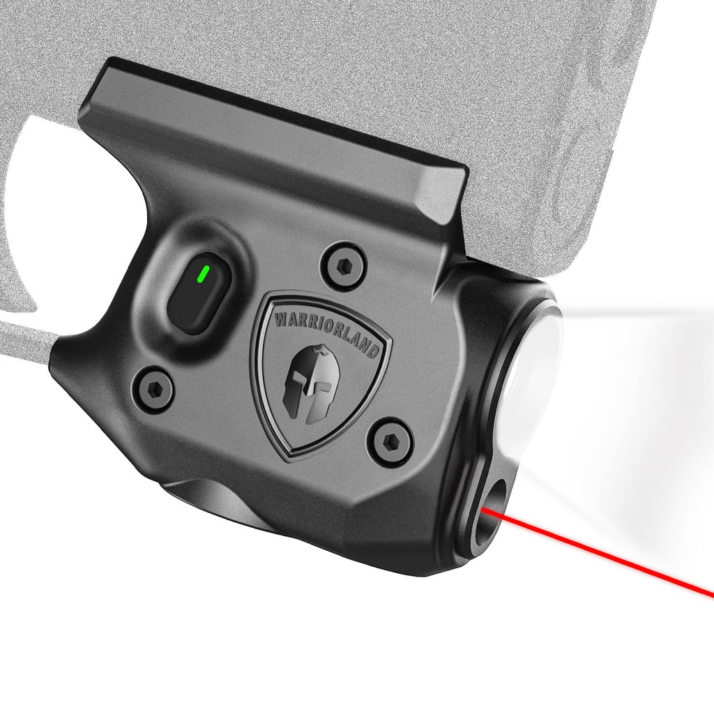 WARRIORLAND Pistol Light Laser Combo Fits Sig Sauer P365/ P365X/ P365XL, Compact 150-Lumen Trigger Mounted Tactical Weapon Light with Red Laser & White LED Flashlight, Power Indicator, SLL-103 - WARRIORLAND