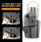 WARRIORLAND IWB Kydex Holster Compatible with CZ Shadow 2 Compact and CZ Shadow 2, Optic Cut & Claw, Inside Waistband Conceal Carry, Adj. Retention & Cant (Right Hand) - WARRIORLAND