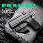 WARRIORLAND Hellcat Pro Kydex Holster with 1.75" Metal Clip for IWB Concealed Carry, Optics Cut, Adjustable Retention - WARRIORLAND