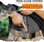 WARRIORLAND IWB Kydex Holster, Compatible with S&W M&P 9 M2.0 Competitor, Optic Cut Ready/Claw Attachment, Inside Waistband Conceal Carry, Adj. Retention & Cant, Open-Muzzle Design, Right Hand - WARRIORLAND