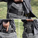WARRIORLAND Compatible with Glock 17/22/31 Holster, IWB Kydex Holster Fit G17 Gen 1-5/G22 Gen 3-4/G31 Gen 3-5 - Not Fit G22 Gen 5, Inside Waistband Concealed Carry, Adj. Cant & 'Posi-Click' Retention - WARRIORLAND