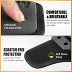 WARRIORLAND IWB Hybrid Holster for Glock 43X / 43X MOS / 43 / 48 MOS / G48 – Optic Cut, Right Hand, Adj. Height/Cant/Retention - WARRIORLAND
