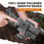WARRIORLAND IWB Kydex Holster Compatible with CZ Shadow 2 Compact and CZ Shadow 2, Optic Cut & Claw, Inside Waistband Conceal Carry, Adj. Retention & Cant (Right Hand) - WARRIORLAND