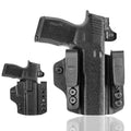 WARRIORLAND Sig Sauer P365 P365 XL P365 SAS P365X P365.380 ACP P365 ROSE.380 ACP IWB & OWB Convertible Holster Optics Cut: Sig Sauer P365 / P365 X & P365 XL, IWB OWB Combo Holster P365, 1.75 Belt Clip, Adjustable Ride Height, Right Hand - WARRIORLAND