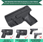 M&P Shield 9mm/Plus Holster, IWB Kydex Holster Fit: S&W M&P Shield Plus 3.1" - M&P Shield 9mm/.40 M2.0 - M&P Shield 9mm/.40 M1.0 Pistol, Inside Waistband Concealed Carry, Adj. Cant&Retention, Right - WARRIORLAND