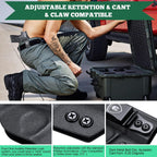 M&P Shield 9mm/Plus Holster, IWB Kydex Holster Fit: S&W M&P Shield Plus 3.1" - M&P Shield 9mm/.40 M2.0 - M&P Shield 9mm/.40 M1.0 Pistol, Inside Waistband Concealed Carry, Adj. Cant&Retention, Right - WARRIORLAND