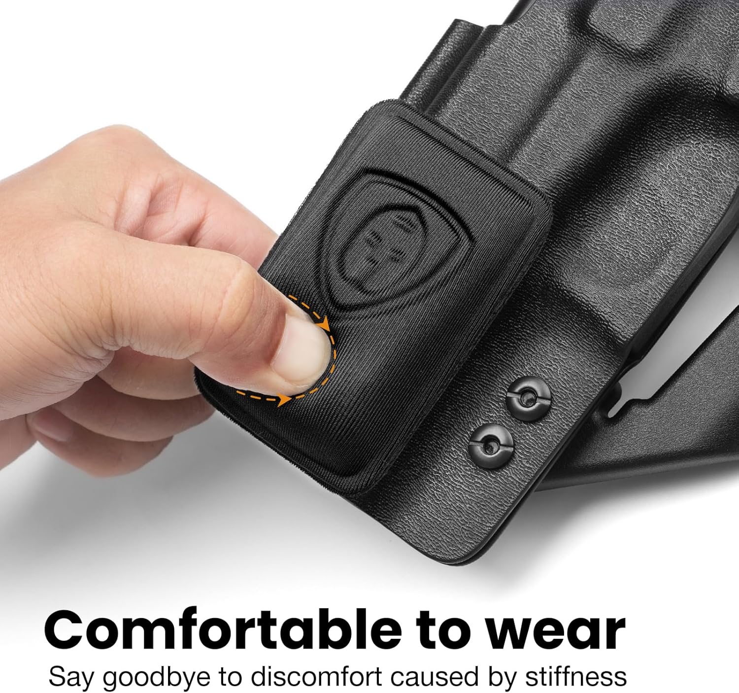 IWB & Appendix Holster Wedge Kit (2-Pack) - WARRIORLAND Universal Foam Pads for Comfort & Concealment, Multiple Heights - WARRIORLAND