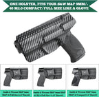M&P 9mm/.40 Holster, IWB Kydex Holster Fit: S&W M&P 9/.40 Compact/Full Size, M&P 9/.40 M2.0 Full Size Pistol, Not Fit Shield, Inside Waistband Concealed Carry Holster, Adj. Cant & Posi-Click Retention - WARRIORLAND