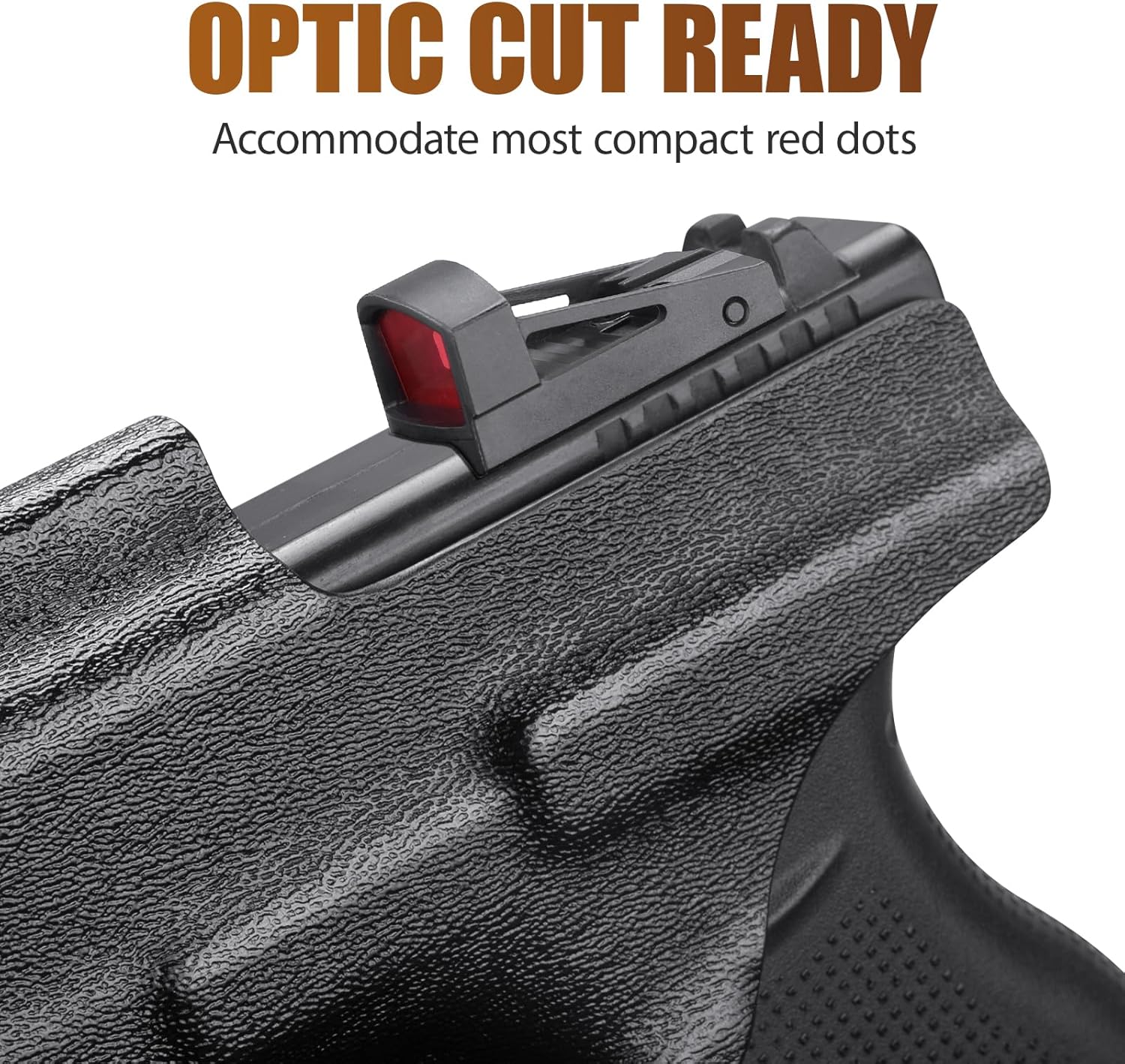 WARRIORLAND Optics Cut Kydex Appendix IWB Holster for Glock 43X MOS/43X/G43, Adjustable Cant & Retention, Right Hand Concealed Carry - WARRIORLAND