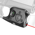 WARRIORLAND Pistol Light Laser Combo Fits Glock 42/43/43X/48 (No Rail), Compact 150-Lumen Trigger Mounted Tactical Weapon Light with Red Laser & White LED, Power Indicator & 3 Light Mode, SLL-105 - WARRIORLAND