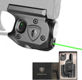 WARRIORLAND Pistol Light Laser & Holster Fit for Sig P365/ P365X/ P365XL, Compact 150-Lumen Trigger Mounted Tactical Weapon Light with Green Laser White LED Flashlight & IWB Holster, Power Indicator - WARRIORLAND