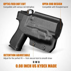 Glock 43X MOS / 48 MOS / 43X Rail OWB Kydex Holster for TLR-7X Sub / TLR-7 HL-X Sub - Optic Cut, Adjustable Cant & Posi-Click Retention, Right Hand - WARRIORLAND
