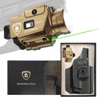 WARRIORLAND 800-Lumen FDE MA1 Pistol Laser LED Light & Holster Combo, Fit for Taurus G3C/G2C/G3C Toro / /Millennium G2 PT111/PT140, Magnetic USB Rechargeable | Screen Power Status - WARRIORLAND