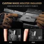 WARRIORLAND Kydex OWB Holster (Only) Fit Glock 17/19 & 800 Lumens MA2 Light - WARRIORLAND