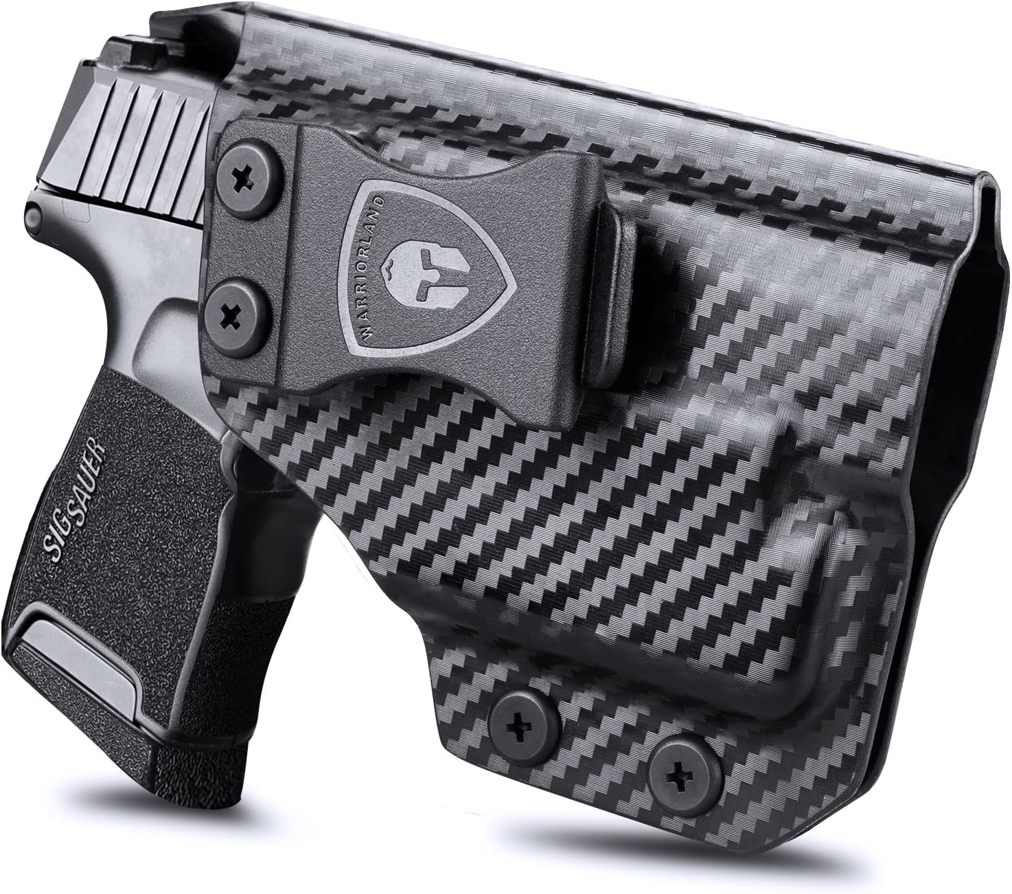 WARRIORLAND IWB Kydex Holster Compatible with Sig Sauer P365/P365X/P365 SAS/P365XL w/TLR-6/6 HL / 6 HL G, Inside Waistband Concealed Carry, Adj. Cant & Retention, Optic Cut,Right Hand - WARRIORLAND