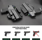 WARRIORLAND Sig Sauer P365 P365 XL P365 SAS P365X P365.380 ACP P365 ROSE.380 ACP IWB & OWB Convertible Holster Optics Cut: Sig Sauer P365 / P365 X & P365 XL, IWB OWB Combo Holster P365, 1.75 Belt Clip, Adjustable Ride Height, Right Hand - WARRIORLAND