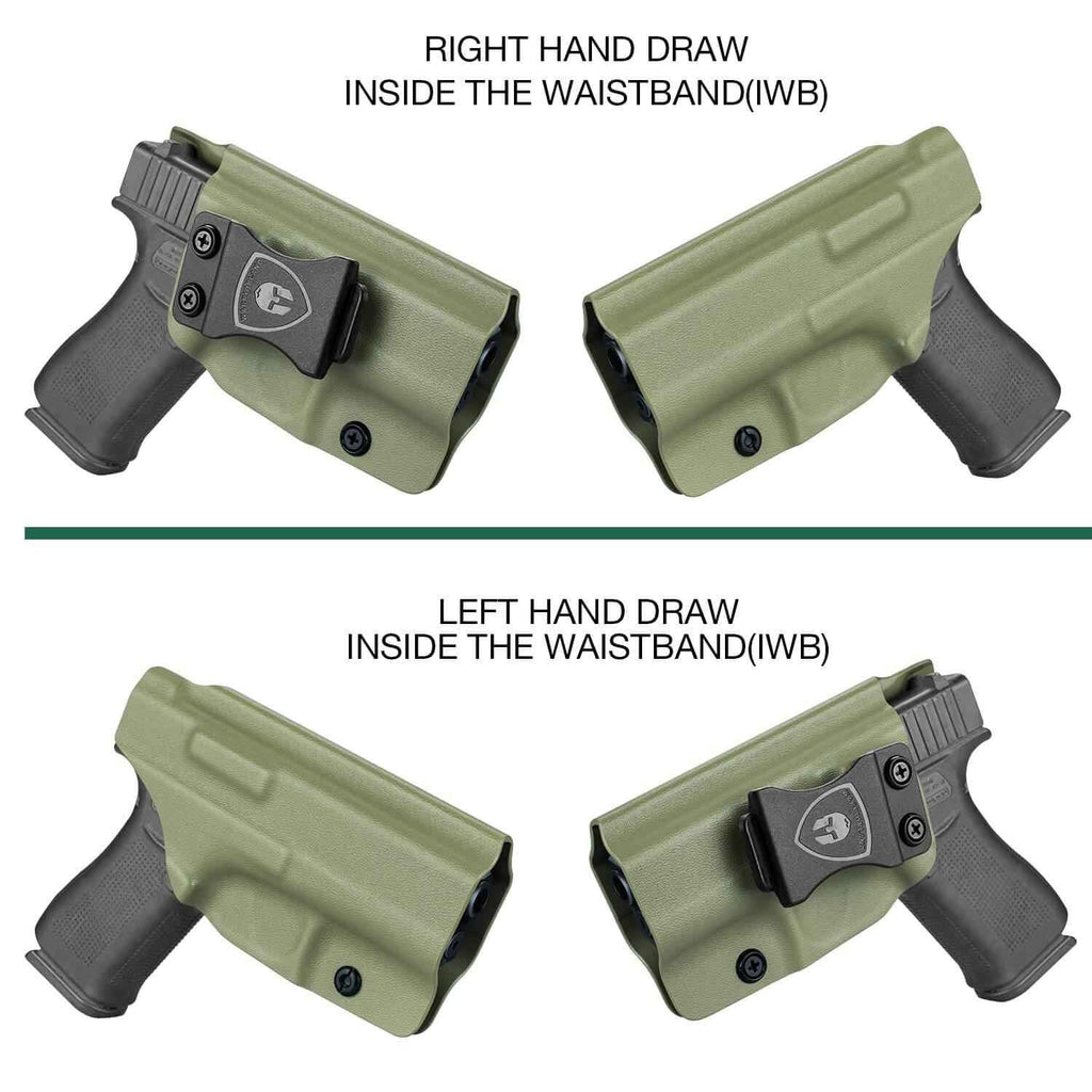 Kydex IWB Holster Glock 43 43X Army Green Concealed Carry Right/ Left Handed | WARRIORLAND