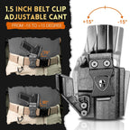 WARRIORLAND IWB Kydex Holster, Designed Exclusively and Solely for Canik Mete MC9 / Mete MC9L Pistol, w/Claw & Optics Cut, Inside Waistband Concealed Carry Holster, Adj. Retention & Cant, Right Hand - WARRIORLAND