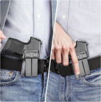 IWB Kydex Holster for P365 with TLR6, Fit Sig Sauer P365/ P365 SAS/ P365XL, Inside Waistband Conceal Carry, Optic Cut, Adj. Cant & Retention, Right Hand - WARRIORLAND