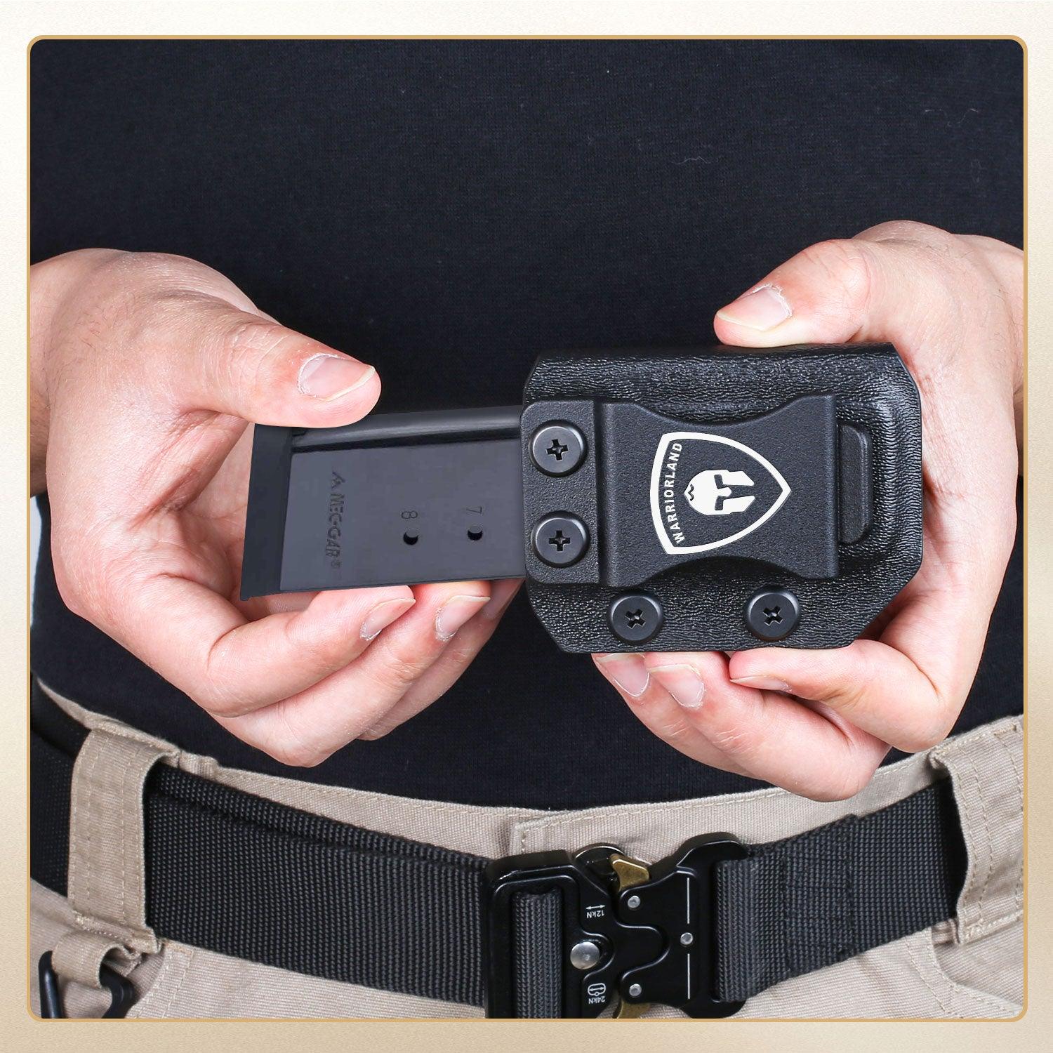 1911 Mag Carrier IWB/OWB .45ACP Single Stack Magazine Holster Fit: 1911 .45ACP Magazine, Right Hand/Left Hand Draw Mag Holder|WARRIORLAND - WARRIORLAND