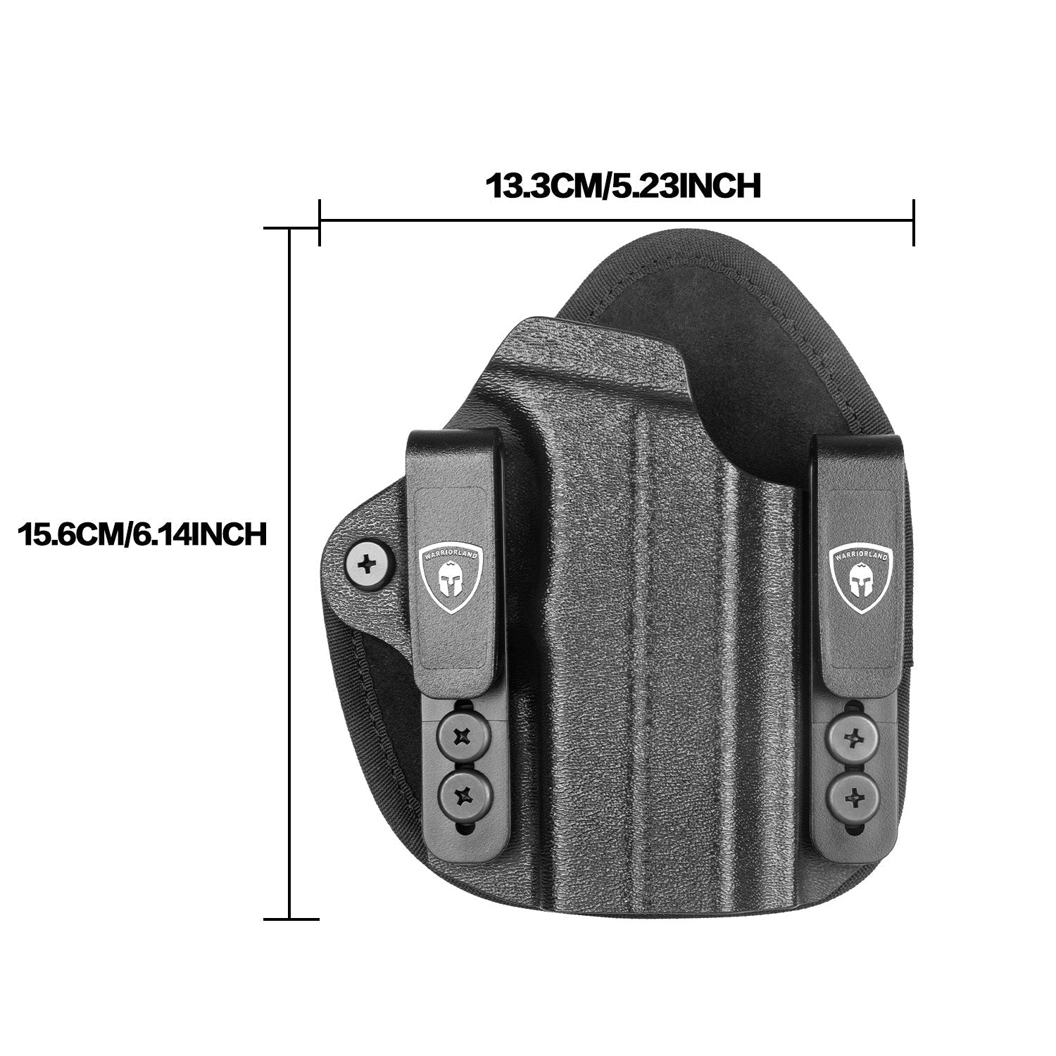 Universal Hybrid Kydex&Nylon Holster for Pistols, Gun Holsters for Men/Women, 9mm Holsters for Pistols, Concealed Carry 380 Holster for Women,Fits G19 G17,M&P Shield and Similar Handgun - WARRIORLAND