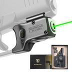 Green Laser Sight Designed to Fit Glock 48 MOS with Holster Combo, Green Beam Sight with Power Indicator, Custom-Made IWB Kydex Holster Right Hand, WLS-100G w/ G48 MOS Holster|WARRIORLAND - WARRIORLAND