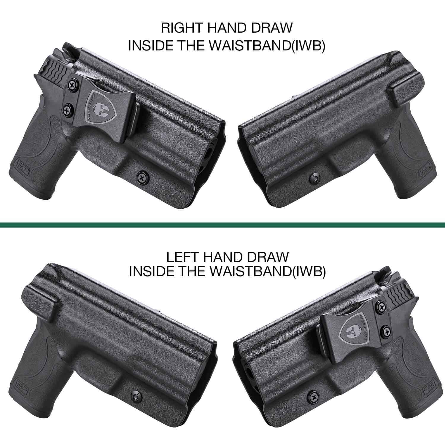 Kydex IWB Holster for Smith & Wesson M&P Shield 9mm EZ Right/ Left Handed | WARRIORLAND