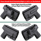 Kydex IWB Holster for Smith & Wesson M&P Shield/Plus/ .40 Pistol Right/ Left Handed | WARRIORLAND