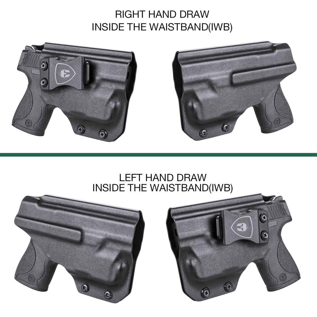 IWB Kydex Light Bearing Holster for S&W M&P Shield 9/.40 M2.0 Pistol with TLR 6  Right/ Left Handed | WARRIORLAND