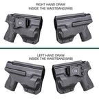 IWB Kydex Light Bearing Holster for S&W M&P Shield 9/.40 M2.0 Pistol with TLR 6  Right/ Left Handed | WARRIORLAND