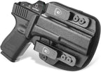 WARRIORLAND Hybrid Kydex & Nylon Holster, Optional for Sig Sauer P320 Full-Size / P320-M17/ P320 XFIVE Legion (P320 x5 Legion)/ P320 XFIVE DH3/ P320 AXG Combat / P320 AXG Legion / P320 XFULL, Optics Cut & Open Muzzle, Concealed Carry - WARRIORLAND