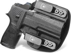 WARRIORLAND Hybrid Kydex & Nylon Holster, Optional for Sig Sauer P320 Compact / P320-M18 / P320 X Carry, Optics Cut & Open Muzzle, Concealed Carry - WARRIORLAND