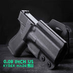 OWB Kydex Holster For Glock 43 / G43X & 43X MOS Pistol, 1.75 Optic Ready, Right Hand
