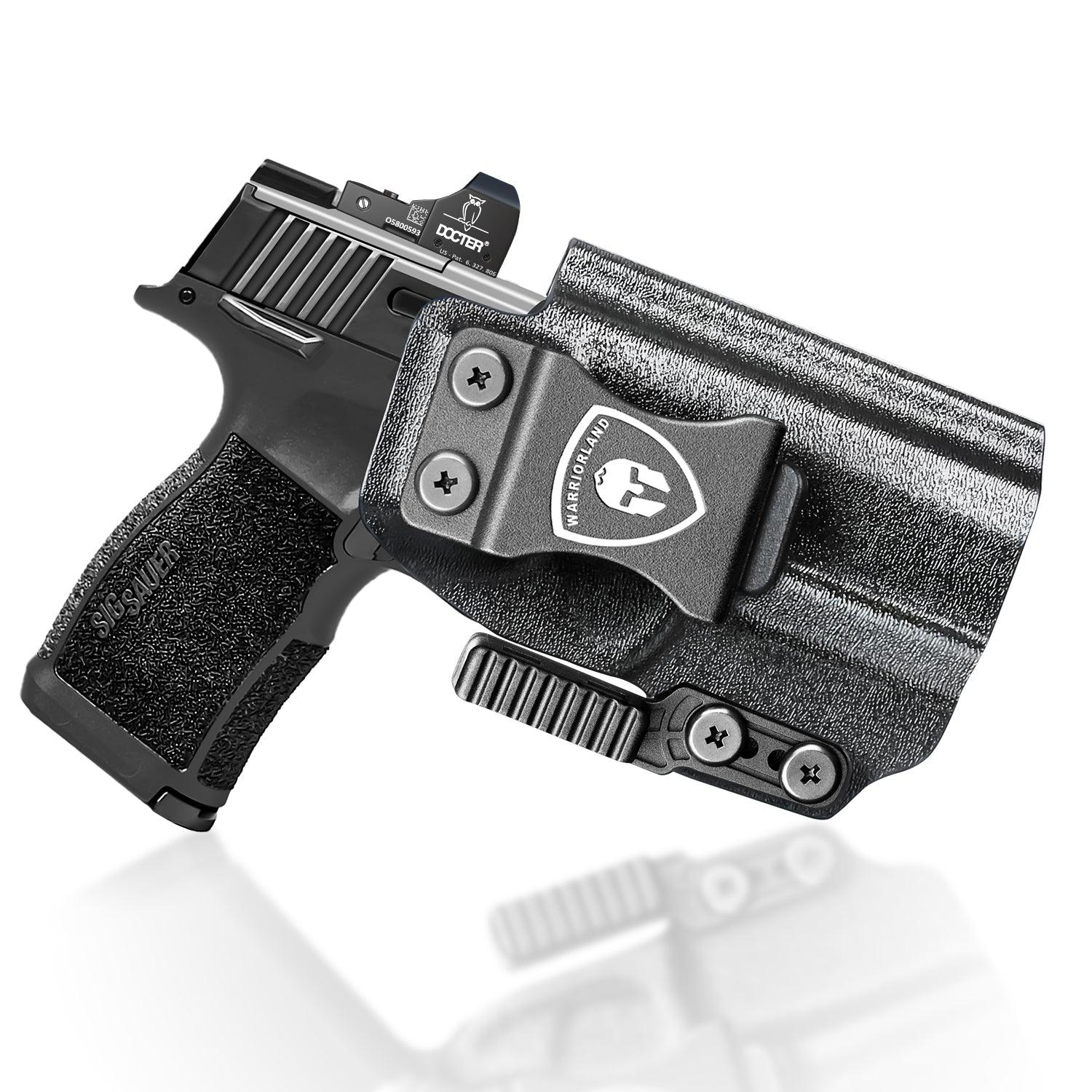 Sig P365XL IWB Kydex Holster with Claw Attachment and Optic Cut: Sig Sauer P365XL only, Inside Waistband Appendix Carry P365XL Holster, Adj. Cant & Retention, Right Hand| WARRIORLAND - WARRIORLAND