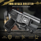 Sig P365XL IWB Kydex Holster with Claw Attachment and Optic Cut: Sig Sauer P365XL only, Inside Waistband Appendix Carry P365XL Holster, Adj. Cant & Retention, Right Hand| WARRIORLAND - WARRIORLAND