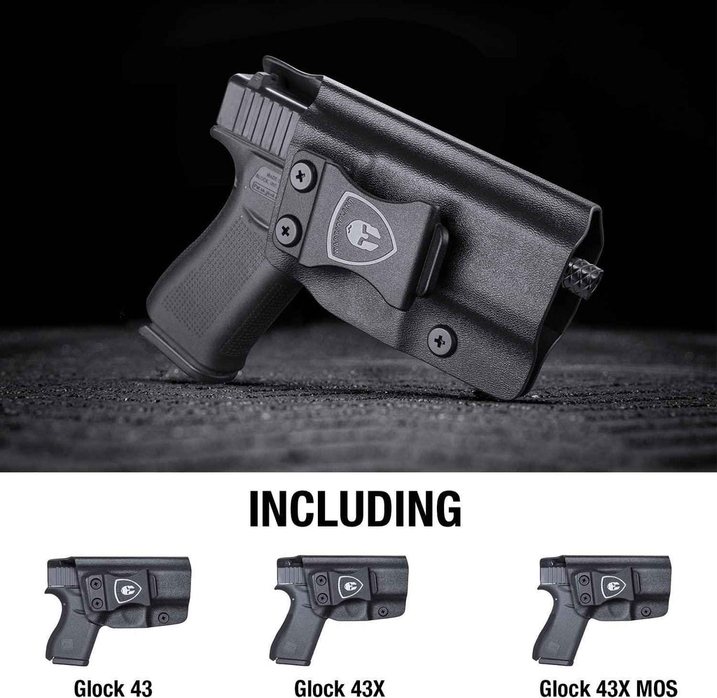 IWB Kydex Holster Compatible with Glock 43X / G43 / G43X MOS Pistol, Right Hand/Left Hand