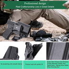 Glock 43X MOS IWB Kydex Holster with Claw, Also Fit 43/43x Red Dot Optics Ready Holster, Appendix Concealment Carry for Fat Guys, Right Hand | WARRIORLAND