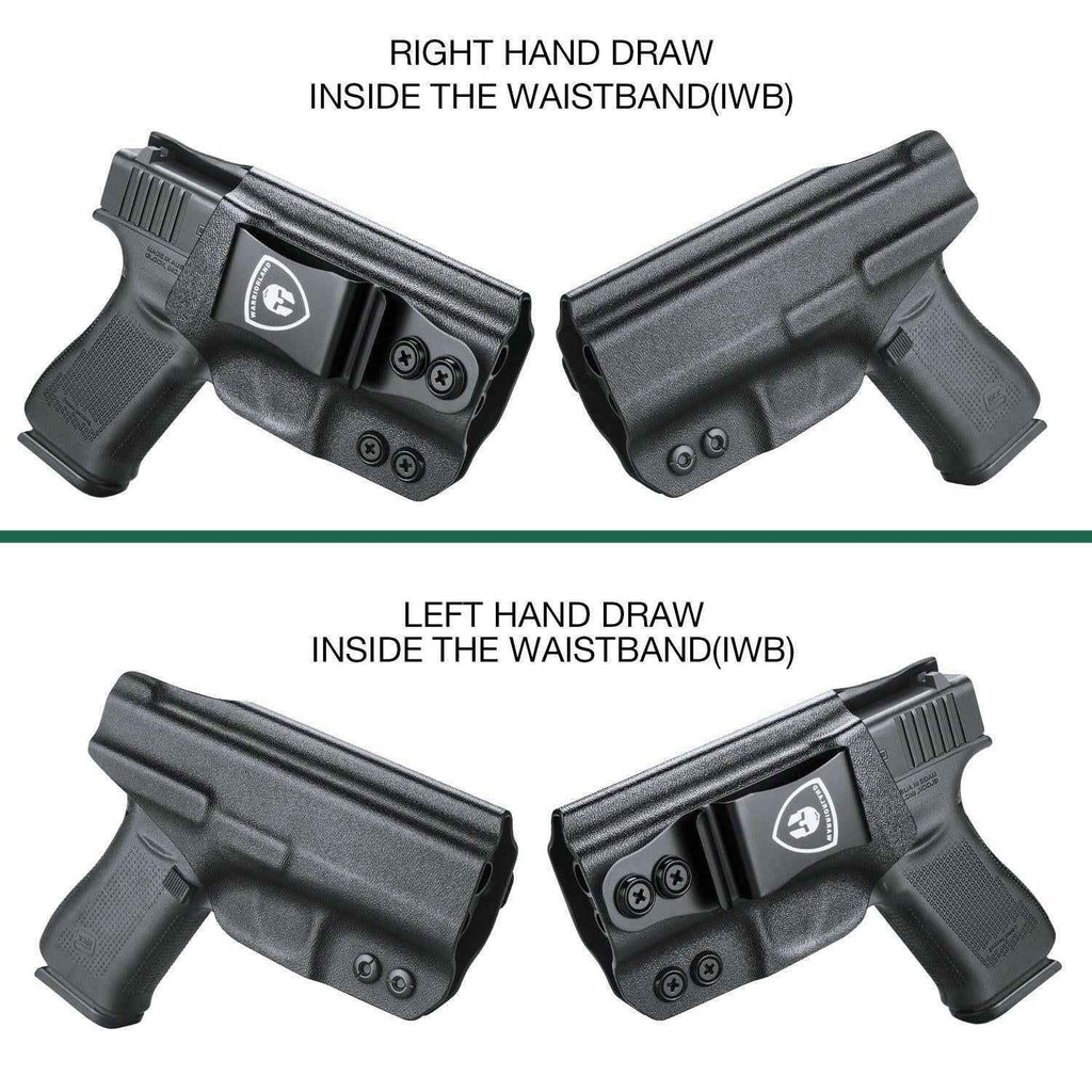 IWB Kydex Glock 43 Holster with Adjustable Ride Height and Metal Belt Clip | WARRIORLAND