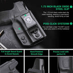 Comfortable Holster for Springfield Armory Hellcat/ Pro Kydex IWB Adjustable Ride Height Metal Belt Clip | WARRIORLAND