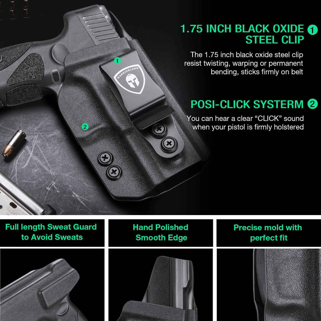 Holster for Taurus G2C Taurus G2S Taurus G3C Taurus G3 Taurus PT111 Millennium G2 Taurus PT140 Millennium G2 Taurus TX 22 COMPACT Adjustable Ride Height Metal Belt Clip  | WARRIORLAND