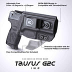 Holster for Taurus G2C Taurus G2S Taurus G3C Taurus G3 Taurus PT111 Millennium G2 Taurus PT140 Millennium G2 Taurus TX 22 COMPACT Adjustable Ride Height Metal Belt Clip  | WARRIORLAND