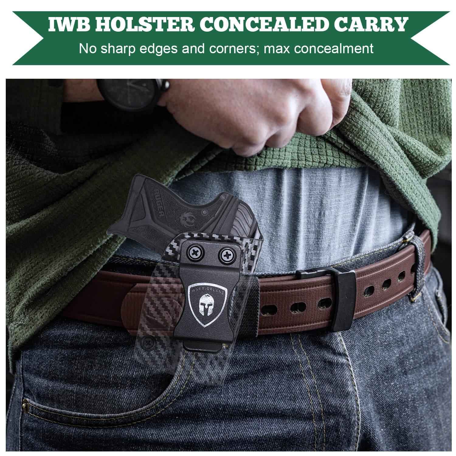 Carbon Fiber Kydex Ruger LCP 2 II Holster IWB | WARRIORLAND