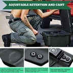 IWB Kydex Glock 43 Holster with Adjustable Ride Height and Metal Belt Clip | WARRIORLAND