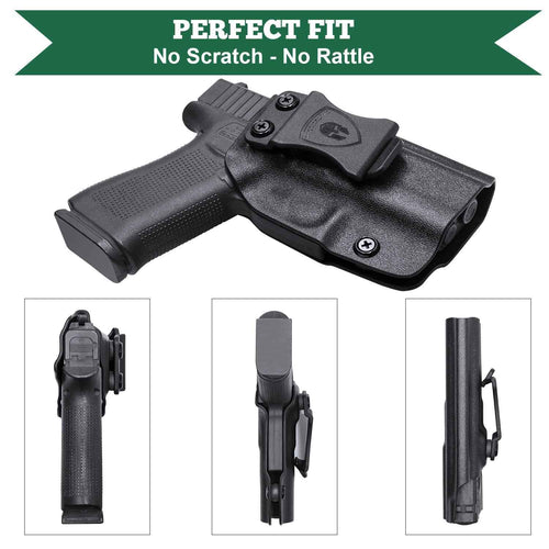 Glock 43 43X Kydex Holster - IWB Appendix Holster for Right/Left Handed - WARRIORLAND